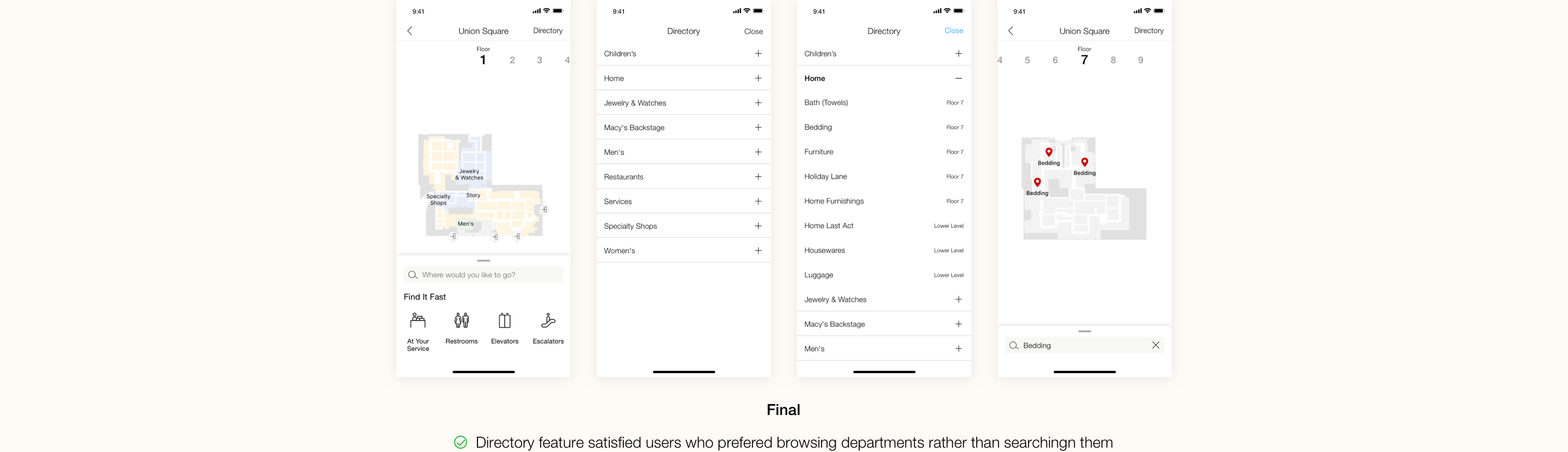 department list